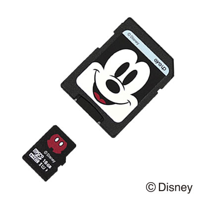 ディズニーmicroSDカード アダプターセット〈16GB ミッキー〉