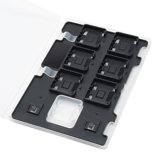 Switch用ゲームの製品パッケージに装着するゲームカードパレット〈ブラック〉