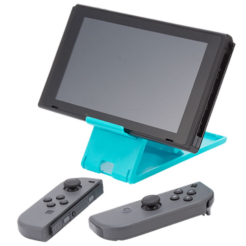 CYBER・コンパクトスタンド（SWITCH Lite用）〈ターコイズ〉Nintendo Switchで使用