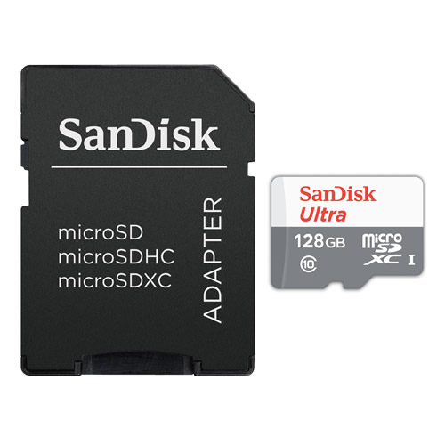 セット内容：microSDカード128GB、SDカード変換アダプター