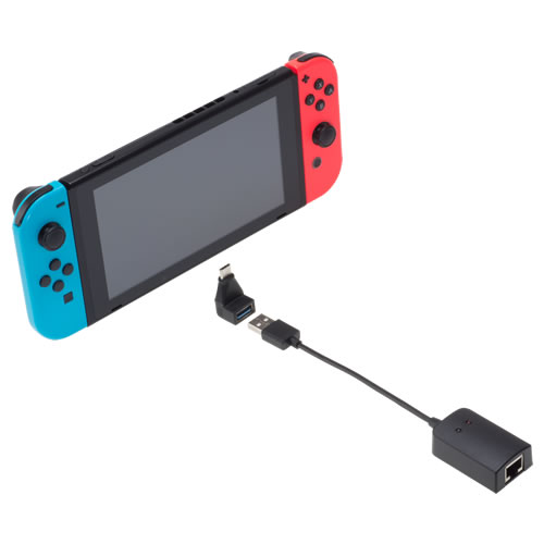 Nintendo Switch  グレー＋USBメモリ512GB＋LANアダプタ