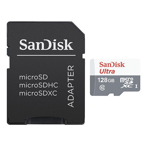 セット内容：microSDカード128GB、SDカード変換アダプター