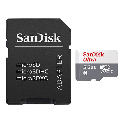 セット内容：microSDカード512GB、SDカード変換アダプター