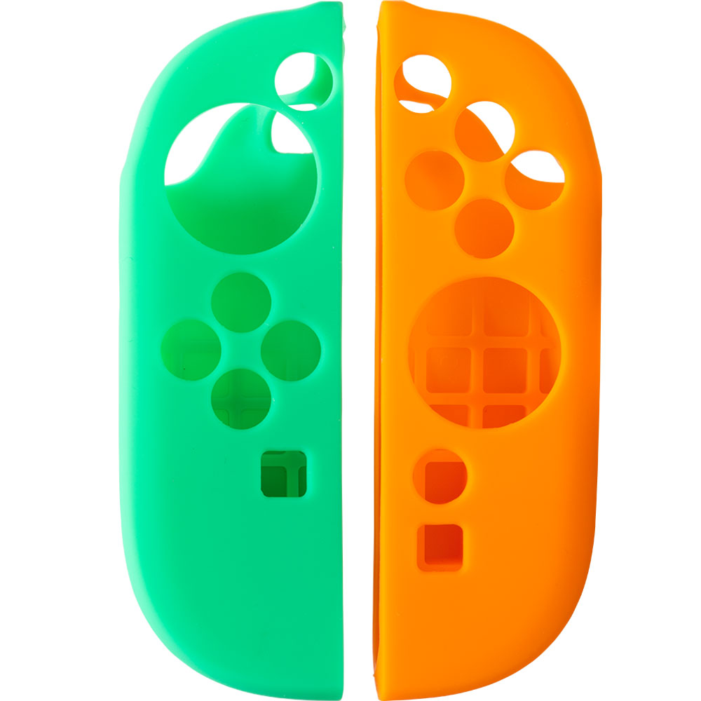 CYBER・シリコンカバー（Switch2 Joy-Con2用）エメラルド＆オレンジ