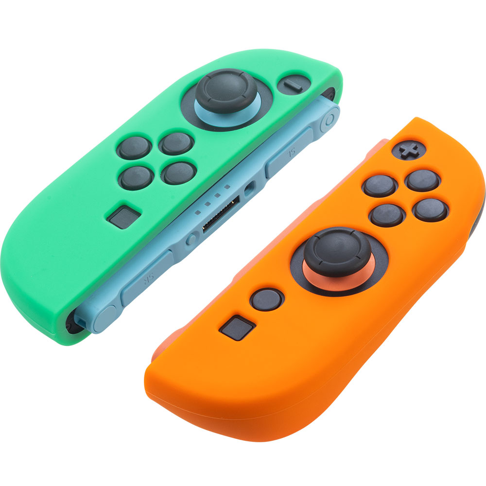 CYBER・シリコンカバー（Switch2 Joy-Con2用）エメラルド＆オレンジ