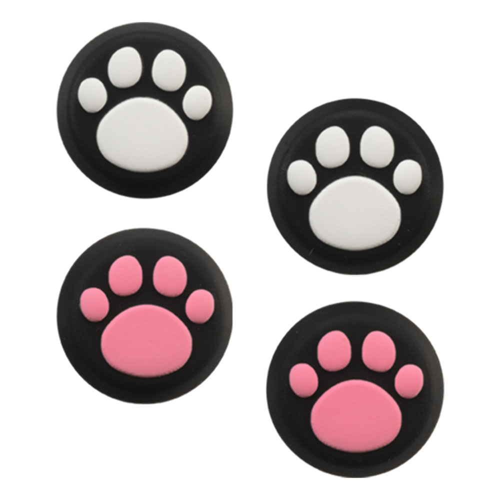 CYBER・アナログスティックカバー ねこにゃん（Switch2 Proコントローラー用）黒