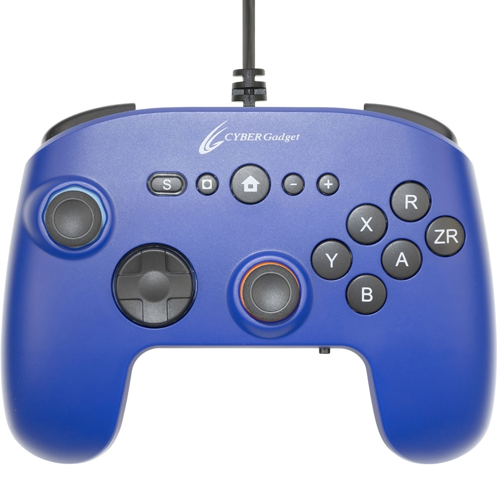 CYBER・ゲーミングコントローラー6B 有線タイプ（Switch2用）ブルー