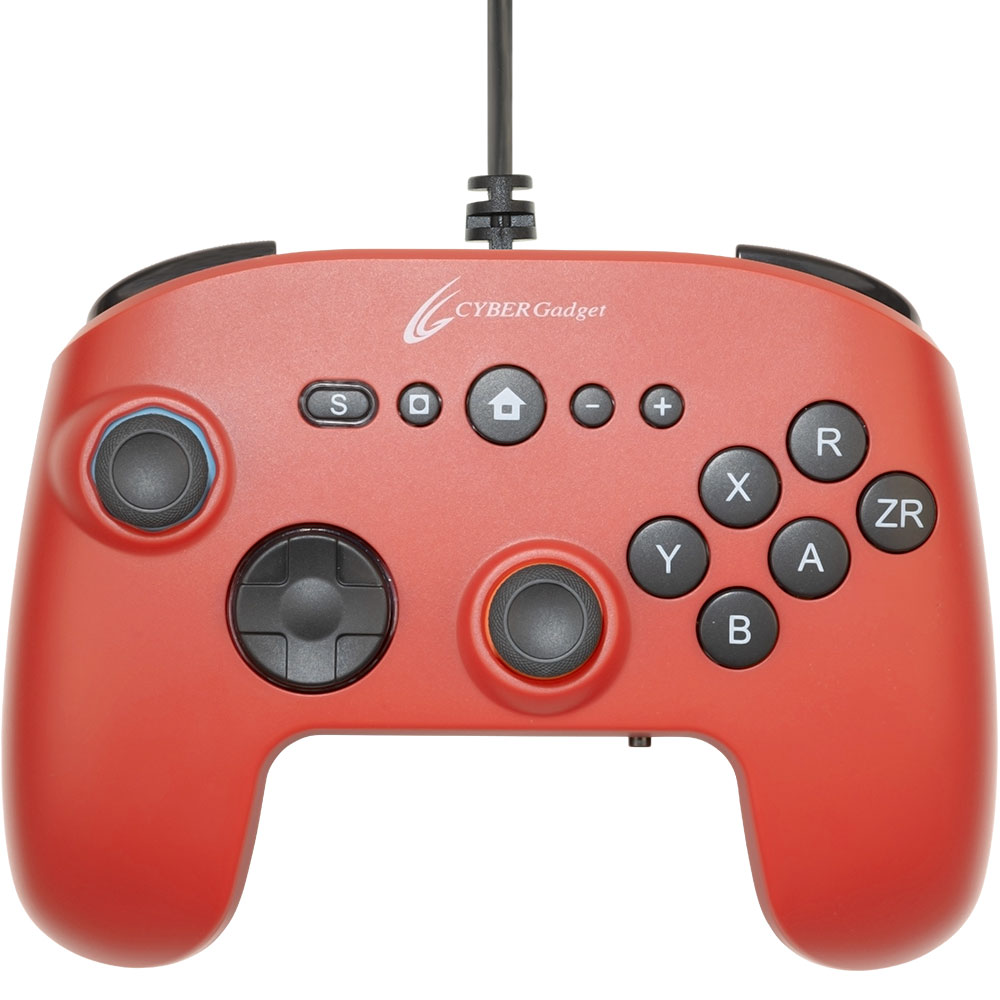 CYBER・ゲーミングコントローラー6B 有線タイプ（Switch2用）レッド