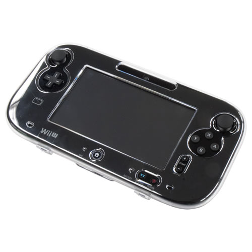 CYBER・プロテクトケース（Wii U用）〈クリア〉Wii U GamePad（kuro）に装着