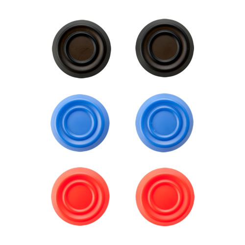 CYBER・アナログスティックカバー（PS4用） ブラック、ブルー、レッド各2