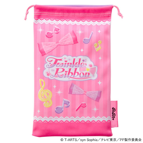 プリパラ ゲーム機用クリーナー巾着（New 3DS LL用）〈Twinkle Ribbon〉