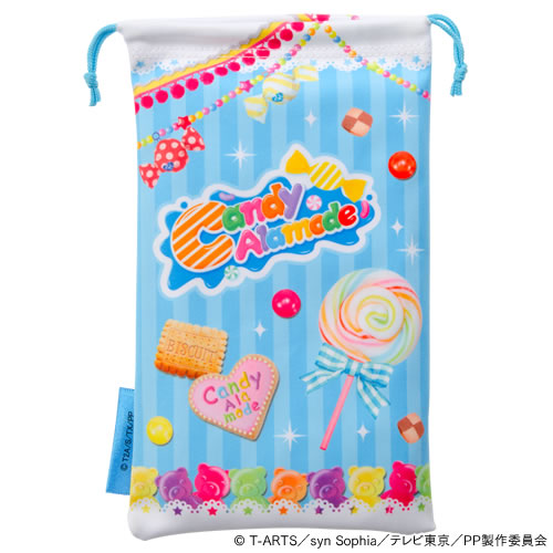 プリパラ ゲーム機用クリーナー巾着（New 3DS LL用）〈Candy Alamode〉